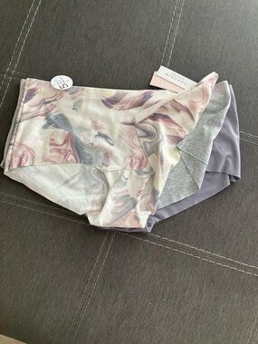 Danskin Tree-Pack Hipster Panties in Marble Print and Lavender